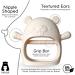 Infatot Chipmunk Teething Mitten - Silicone Baby Teether Glove for Teething Relief | Prevents Finger Sucking | CM Cream - Buy Online on GoSupps.com