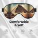 Dreaming of the Pyramids Eye Mask - Comfortable Adjustable Sleep Mask for Men & Women | Soft & Elastic Nighttime Relaxation - Buy Online on GoSupps.com