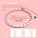 Weighted Hoola Exercise Fit Hoop for Weight Loss | 26 Detachable Knots | Infinity Silent Hoop with Counter | Pink - Buy Online on GoSupps.com