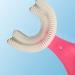 2Pcs Kids U- Shaped Toothbrush Manual Toothbrush Oral Cleaning Tools for Children Training Teeth Cleaning Whole Mouth Toothbrush 360 Oral Teeth Cleaning Design for Toddlers and Children (Pink) - Buy Online on GoSupps.com