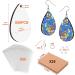 50pcs Sublimation Earring Blanks with Hooks and Rings for DIY Projects - Halloween & Christmas Designs for Women and Girls - Sublimation Accessories - Buy Online on GoSupps.com
