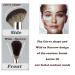 Premium Synthetic Contour Brush for Face Bronzers - Blending, Buffing, and Stippling - Pro Quality Brushes for Liquid, Cream, Powder Cosmetic - Black - Buy Online on GoSupps.com