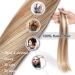 Elailite 20 Piece Real Hair Tape-In Extensions - Smooth 60cm 50g #12/613 Golden Brown & Bleached Blonde Hair Extensions - Buy Online on GoSupps.com