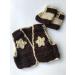 Pinbo Newborn Baby Photography Prop Crochet Knitted Cowboy Vest Shoes in Coffee - Adorable Infant Photo Shoot Outfit - Buy Online on GoSupps.com