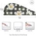 Daisy Flower Black White Plaid Hair Towel 2 Pack | Super Absorbent Quick Dry Hair Turbans for Women & Girls - Buy Online on GoSupps.com