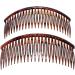 Topkids Accessories 12cm / 4.7" Large Plastic Hair Comb Combs Hair Clips Hair Slides Hair Accessories Side Combs Hair Grips For Women Ladies & Girls (Tort Brown) - Buy Online on GoSupps.com