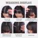 Clip in Bangs Hair Extension- 100% Human Hair Wispy French Bangs Fringe- Light Brown Wispy Bangs for Women - Buy Online on GoSupps.com