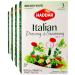 Haddar, Gluten Free Italian Dressing & Seasoning Mix 1.8oz, 4 Pack (12 Packets) For Seasoning and Salad Dressing