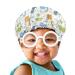 Babrukda Kids Dinosaur Satin Sleep Cap - Adjustable Bonnet for Curly Natural Hair - White Pattern - Girls Boys Toddler Children - Buy Online on GoSupps.com