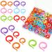 200 Pieces Colorful Knitting Crochet Markers Stitch Marker Ring Crochet Locking Sewing Accessories Plastic Knit Split Ring for DIY Handmade Crafts