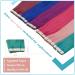 Runature Teal Tape Extensions - 45cm Real Hair Green Hair Extensions | 10 Pieces 25g Color #Teal - Premium Quality Tape In Extensions - Buy Online on GoSupps.com