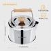 KingCamp Stainless Steel Camping Kettle 1.2L - Lightweight Portable Tea Coffee Pot for Outdoor Cooking | Bamboo Handle, Backpacking, Hiking, Picnic, Travel - Buy Online on GoSupps.com