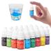 Liquid Food Color Dye | Food-Grade Icing Colors 25 Color Concentrated Liquid Food Colouring Set for Baking Cookie Icing Decorating Fondant 10ml