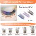 DIY Cluster Lash Extensions 78 PCS | Crislashes Soft Lash Clusters 13 Rows | Reusable at Home | F13 Mix 8-16mm | Brown-D-Curl-mix8-16 - Buy Online on GoSupps.com
