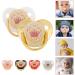 Buy Day & Night Krone Baby Schnuller - Soft Pink Nipple Pacifier for Newborns | Premium Quality Gold Baby Dummy International Shipping Available - Buy Online on GoSupps.com