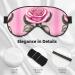 Buy Roses Unisex Adjustable Blackout Sleep Eye Mask - Perfect for Home Travel Yoga & Office Naps | Fast International Shipping - Buy Online on GoSupps.com