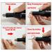 Professional Electric Nail Art Drill Kit - 6 File DIY Polishing Set, Acrylic Manicure Filer Machine in Black - Buy Online on GoSupps.com