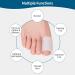 Gel Big Toe Sleeves 4 Pack - Cushion Pads for Pain Relief from Corns Blisters Calluses & Hammer Toes - Buy Online on GoSupps.com