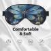 Art Blue Dragonfly Print Double-Sided Eye Mask | Blackout Sleep Mask for Women & Men - All Night Comfort - Buy Online on GoSupps.com