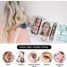 KDKD Travel Mirror: Mini Trifold Lighted Makeup Mirror - USB Rechargeable, Portable and Compact Vanity Mirror with 3 Light Modes, Touch Screen Dimming - Cosmetic Black - Buy Online on GoSupps.com