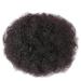 Synthetic Puff Afro Curly Hair Extension Black Purple For Women Short Hair Bun Drawstring Ponytail Natural Black 2 pcs