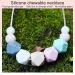 Baby Teething Necklace | Hand Teethers for Babies 0-6 Months | 100% Safe Food Grade Silicone Teether for Infants | Newborn Baby Teething Aid (Style 1) - Buy Online on GoSupps.com
