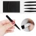Classycoo Professional Eyebrow Tweezers Set - 4Pcs Stainless Steel Precision Kit for Eyebrows, Facial Hair, Ingrown Hair & Splinter Removal - Black - Buy Online on GoSupps.com