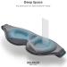 Innovative 2023 Sleep Mask for Men and Women - 100% Light Blocking, Ergonomic Design, Adjustable with Earplugs - Grey - Buy Online on GoSupps.com