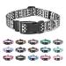Mercano dog collar adjustable soft nylon comfort & robust patterned dog collar for small medium -sized dog puppies (s black white a) s black white a
