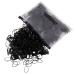 HanyoSheng 1000 pieces hair hair tie mini elastic ligaments black rubber bands rubber hair bands braiding for women girls and daily hairstyles