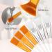 20 Soft Face Mask Brushes with Clear Plastic Handle - Ideal for Face & Eye Masks - Perfect for Mud Masks - Buy Online on GoSupps.com