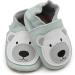 Dotty Fish Soft Leather Baby Shoes for Boys | Non Slip Toddler Shoes with Ice Blue Polar Bear Design | Sizes 0-6 Months to 4-5 Years - Buy Online on GoSupps.com