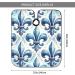 55x66 Inch Watercolor Blue Fleur De Lis Adult Barber Cape - Premium Haircut Cape with Snap Closure for Men & Women - Buy Online on GoSupps.com