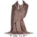 GFM Smooth Shiny Pashmina Style Scarf in Cadbury Brown - L9 - Buy Online on GoSupps.com