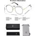 Sojos Designer Stylish Blue Light Blocking Glasses - Aurora SJ1137 | Black&Gold Frame | Anti-Blue Light Lens - Buy Online on GoSupps.com