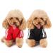 Dog Sweater for Small Dogs Dog Hoodie Pet Puppy Cat Cute Cotton Warm Hoodies Coat Pullover XS Black and Red