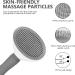 Moseem Pet Grooming Brush with Cleaning Button for Cats & Dogs - Removes Loose Undercoat and Tangled Hair - Grey - Buy Online on GoSupps.com