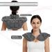 Microwavable Heating Pad for Neck and Shoulders  Extra Large Weighted Heated Neck Wrap Microwave with Moist Heat Reusable (Gray) Neck & Shoulders - Dark Gray - Buy Online on GoSupps.com