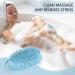 3PCS Silicone Loofah Exfoliating Body Scrubber Set - Shower Bath Sponge for Sensitive Skin - Double-Sided Brush for Men Women - Black Blue Green - Buy Online on GoSupps.com