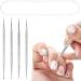 Dotting Tools 4 Pcs Professional Ball End Nail Art Tools Nail Art Pens Stainless Steel Dotting Pen Tool Nail Art Kit Rhinestone Picker Tool Pottery Tools Polymer Clay Tools(silver) - Buy Online on GoSupps.com