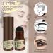 MGLIMZ Eyebrow Stamp Stencil Kit - Long Lasting Natural Shape | Brow Stamp Kit with Brush and Stencils - 3 in 1 Hairline Brow Powder - Black - Buy Online on GoSupps.com