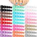 720 Pieces 30 Sets Fake Toenails Short False Toe Nails Press on Toenails Square Solid Color Full Cover Toe Nails Matte Toenails for Women and Girls (Bright Color)