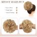 FESHFEN Messy Bun Hair Scrunchie Synthetic Updo Hairpiece Strawberry Blonde & Bleach Blonde 55g - Pack of 1 - Buy Online on GoSupps.com