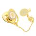Buy SUNGOOYUE Golden Baby Pacifier - 26 Letters Silicone Bling Pacifier with Clips for Babies 6-18 Months - International Shipping Available - Buy Online on GoSupps.com
