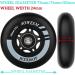 AOWESM Inline Skate Wheels 80mm 85A with ABEC-9 Bearings and Spacers - 4 Pack | Outdoor Roller Blades Replacement Wheels - Black - Buy Online on GoSupps.com