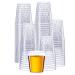 Comfy Package 500 Count 1 oz. Clear Hard Plastic Shot Glasses - Disposable Shot Cups