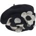 VECRY 100% Wool Lady French Beret - Floral Dress Beanie Winter Hat - Buy Online on GoSupps.com