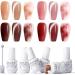 Gellen Gel Nail Polish Kit - 4 Exquisite Colors Pink Burgundy Red Jelly Gel Nail Polish Set Soak Off Magnetic Cat Eye Gel Nail Kit with Magnet Blooming Gel Nail Polish for Spreading Effect Everything Nice - Buy Online on GoSupps.com
