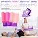 Non-Latex Long Resistance Bands Set for Yoga & Physical Therapy - Pink/Purple Series (5pcs) - Buy Online on GoSupps.com