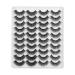 6d eyelashes 20 pairs of professional fake eyelashes - soft thick handmade natural reusable eyelash extension for home use (MC -10)